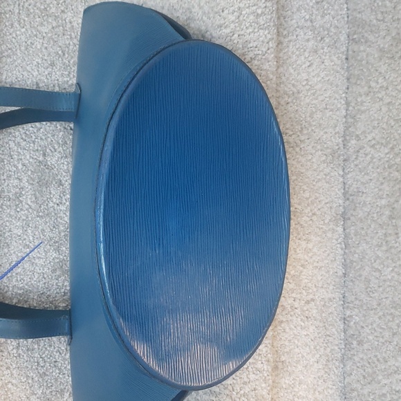 Louis Vuitton Blue Epi Saint Jaques Shoulder Bag Authentic - Picture 7 of 14